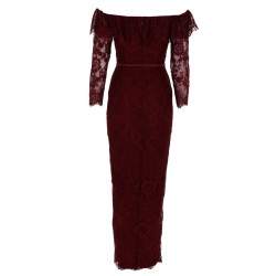 LACE DRESS WITH JEWEL BUTTONS