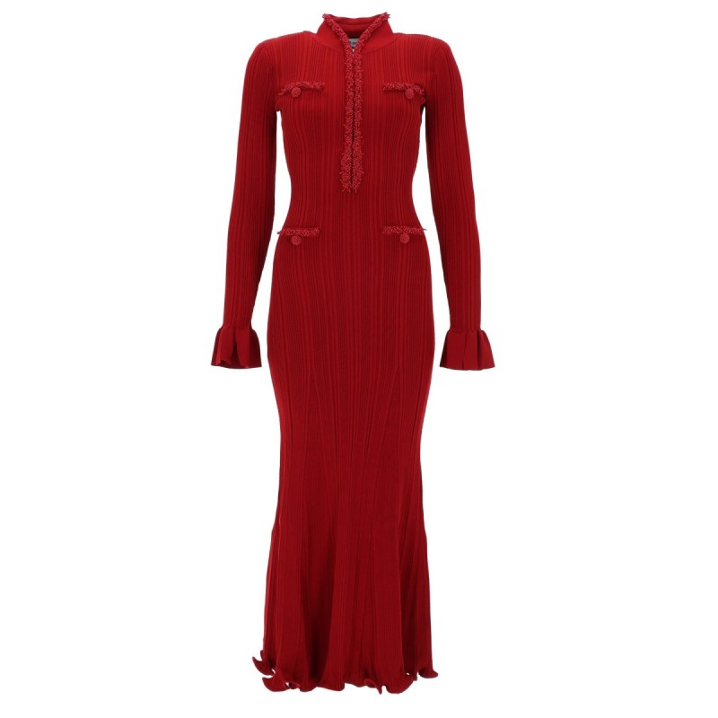 MIDI DRESS WITH PEARLS