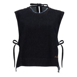 DENIM SLEEVELESS TOP
