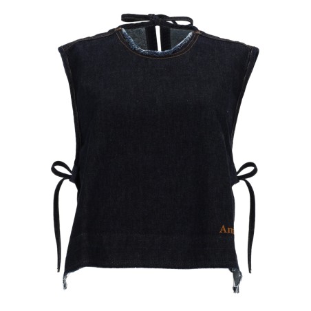 DENIM SLEEVELESS TOP