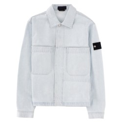 DENIM JACKET WITH LOGO PATCH