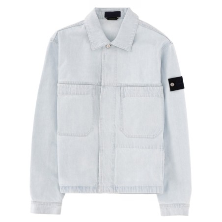 DENIM JACKET WITH LOGO PATCH