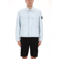 DENIM JACKET WITH LOGO PATCH