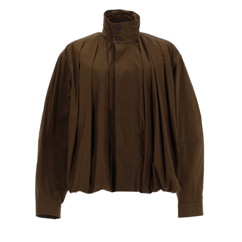 PLEATED BOMBER JACKET