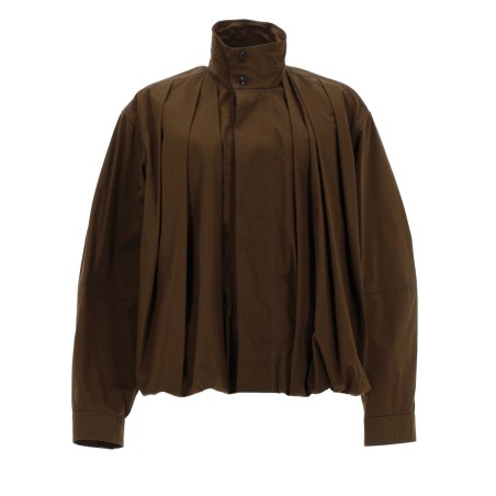 PLEATED BOMBER JACKET