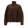 PLEATED BOMBER JACKET