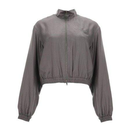 CROPPED JACKET WITH LOGO