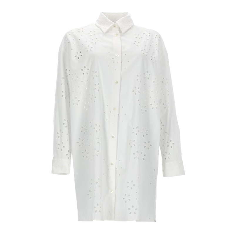 LONG SHIRT WITH PERFORATED PATTERN