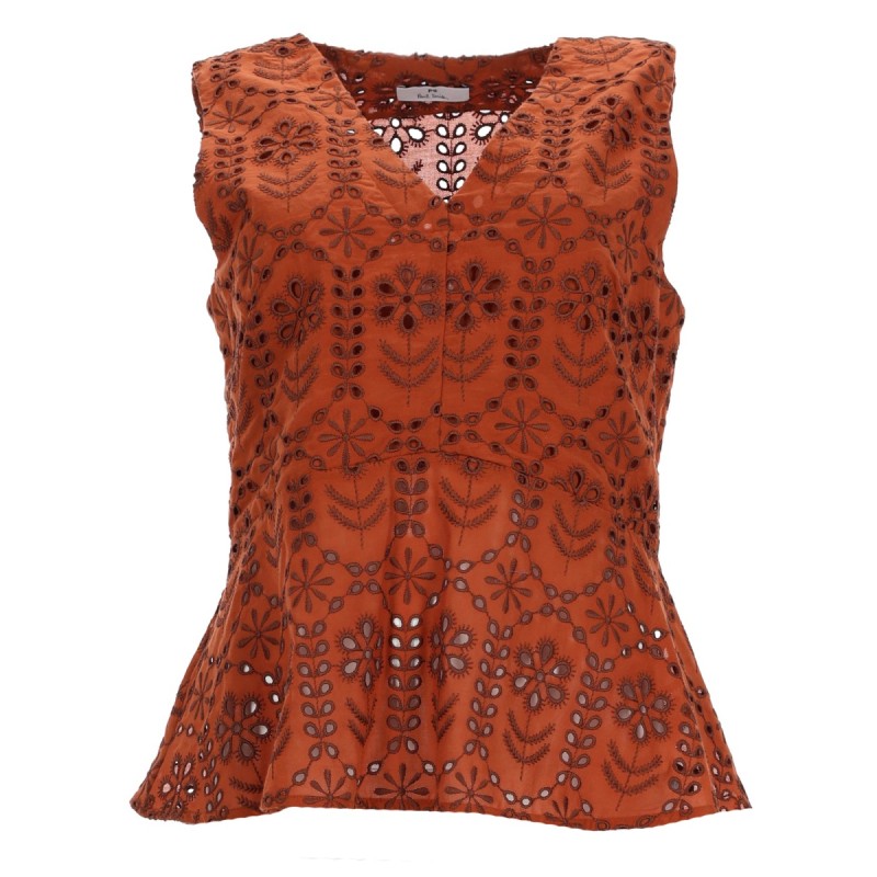 TOP WITH PERFORATED PATTERN