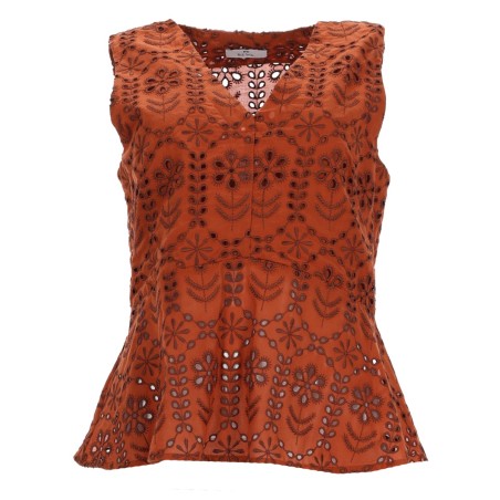 TOP WITH PERFORATED PATTERN