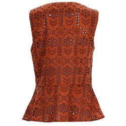 TOP WITH PERFORATED PATTERN