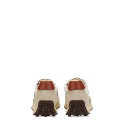 LEATHER AND FABRIC SNEAKER