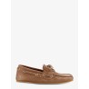 Suede loafers with a faded effect