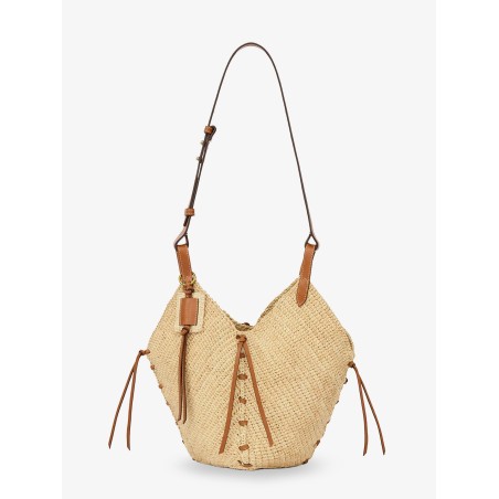 Losange raffia shoulder bag