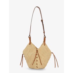 Losange raffia shoulder bag
