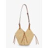Losange raffia shoulder bag