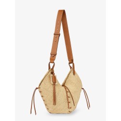 Losange raffia shoulder bag
