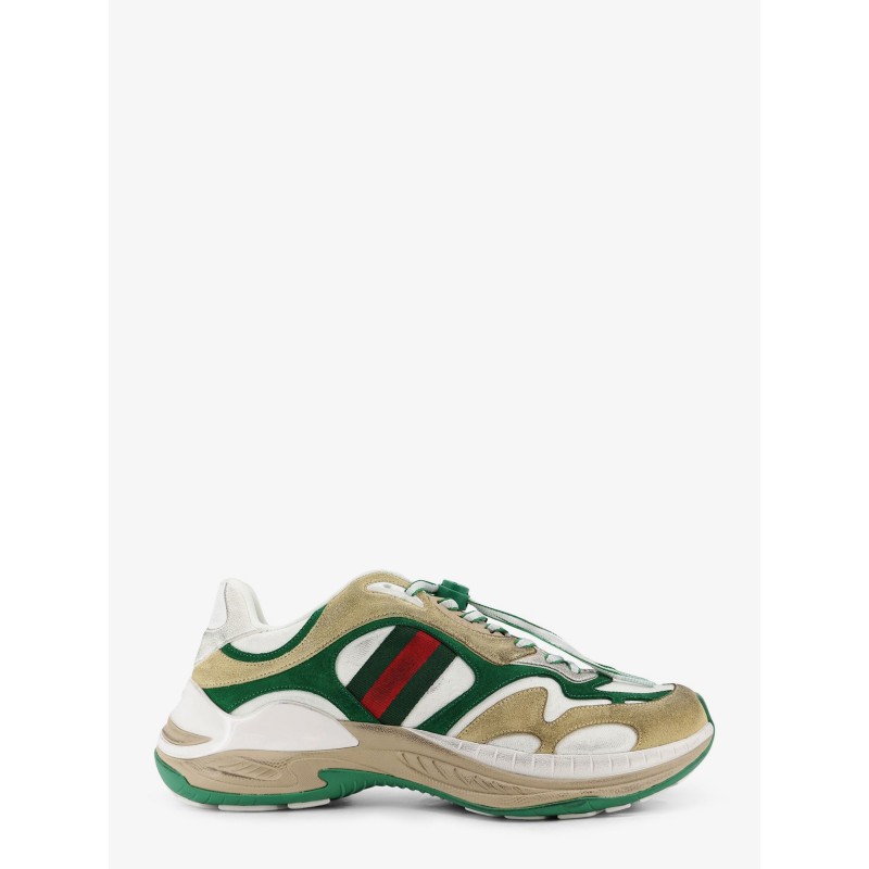 Suede sneakers with side Web detail