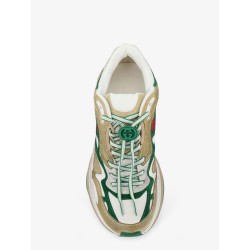 Suede sneakers with side Web detail