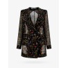 Silk blazer with floral print