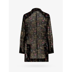 Silk blazer with floral print