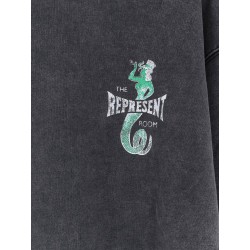 Cotton sweatshirt with print on the front