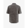 Cotton blend shirt with checked pattern