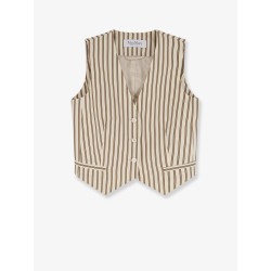 Mxmfauno striped cotton and silk vest