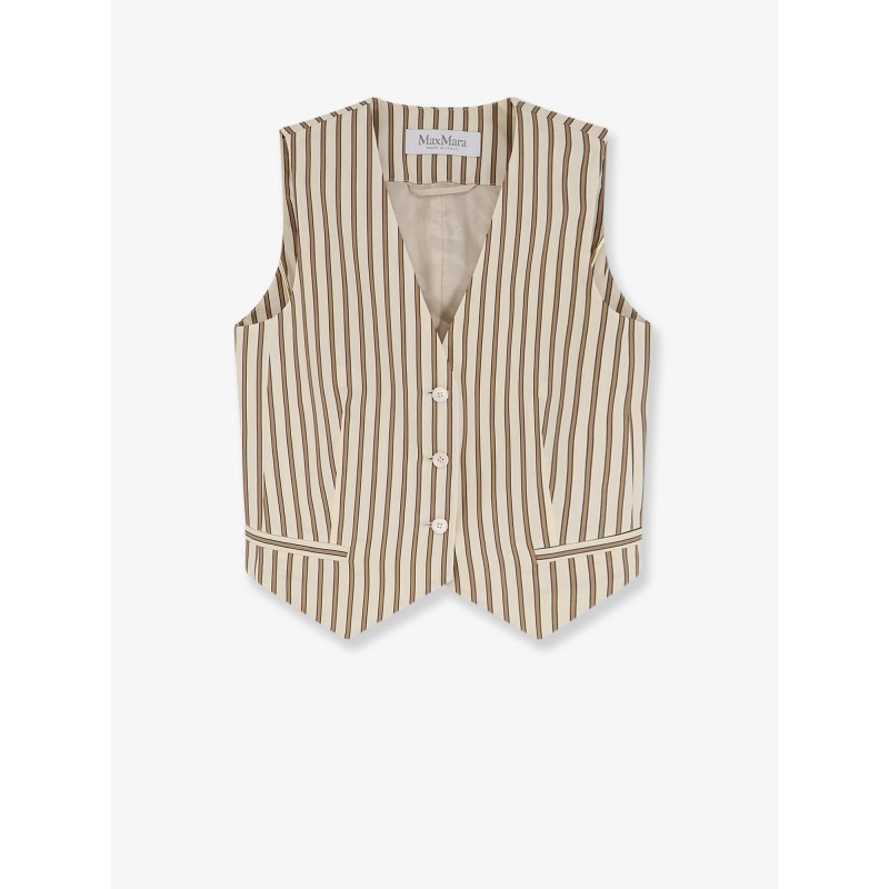 Mxmfauno striped cotton and silk vest