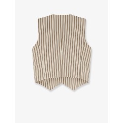 Mxmfauno striped cotton and silk vest