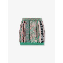 Multicolored cotton skirt