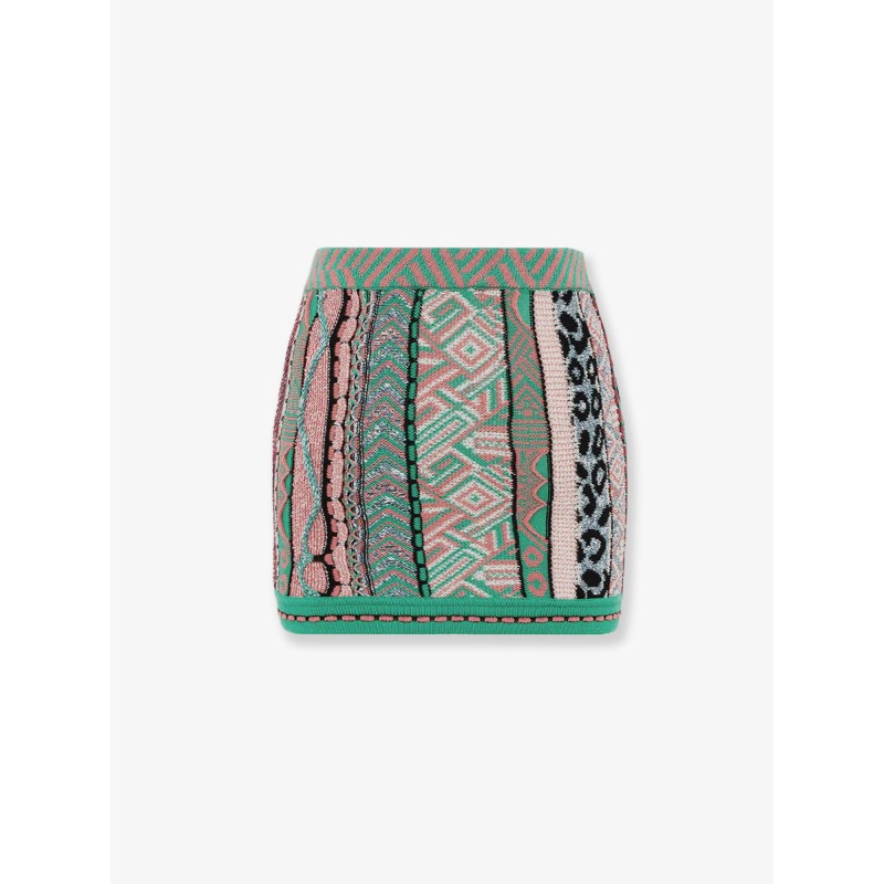 Multicolored cotton skirt