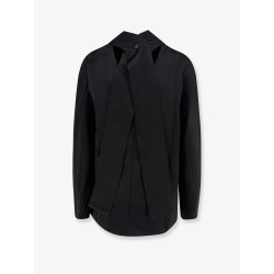 Cowl Neck viscose and linen shirt