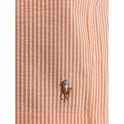 Cotton blend swim boxer shorts