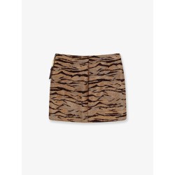 Embroidered mini skirt