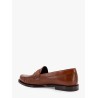 Vivienne leather loafer with perforated triomphe logo
