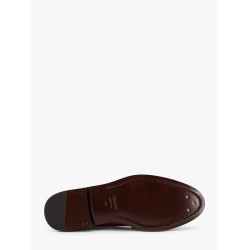 Vivienne leather loafer with perforated triomphe logo