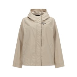 SHORT PARKA WITH HOOK AND LOOP CLOSURE