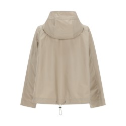 SHORT PARKA WITH HOOK AND LOOP CLOSURE