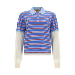 "LAYERED STRIPE RUGBY" POLO SHIRT