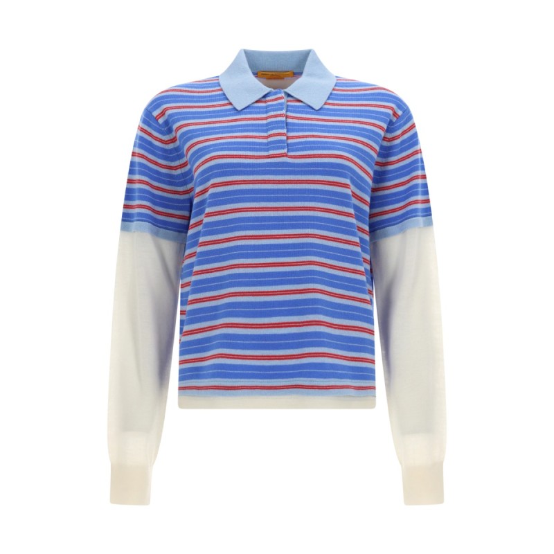 "LAYERED STRIPE RUGBY" POLO SHIRT