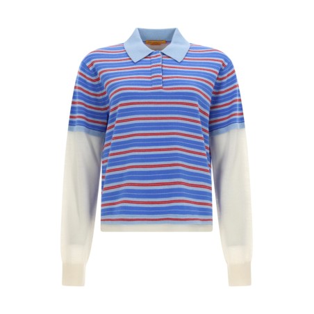 "LAYERED STRIPE RUGBY" POLO SHIRT