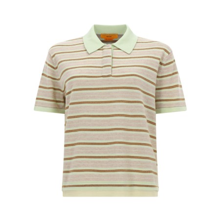 "LAYERED STRIPE RUGBY" POLO SHIRT