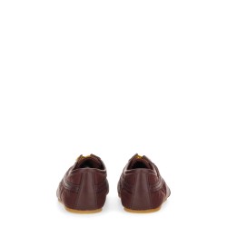 NYLON AND NAPPA LEATHER SNEAKER