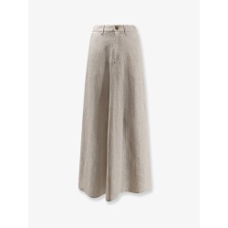 Flared linen skirt