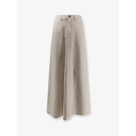 Flared linen skirt