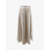 Flared linen skirt
