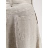 Flared linen skirt