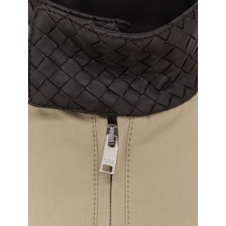 Cotton jacket with Intrecciato detail