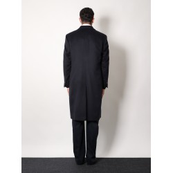 Cashmere coat with satin lining